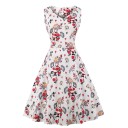 Rochie vintage cu fusta larga 2