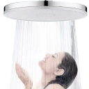 Rociador de ducha 23 cm 6 modos Ducha de techo de alta presión con gran caudal Boquilla de ducha superior giratoria G1/2 Instalación estándar 4