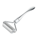 Rodillo de masaje facial de metal con púas Rodillo puntiagudo para contorno facial Herramienta de masaje de acero inoxidable para la circulación sanguínea facial 12 x 5,27 cm 2