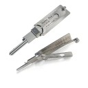 Roestvrijstalen sleuteldecoder 12 x 5 x 5 cm Meetinstrument voor cilindersloten met rechte groef 6