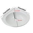 Rohové umyvadlo do koupelny s kohoutkem 27,5 x 27,5 x 34,5 cm plastové s adhezivní páskou odtok 3,8 cm bílé na WC a do malé koupelny 2