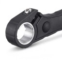 Rohy na riadidlá s modrým LED svetlom 2 ks Výstražné svetlo na bicykel Nastaviteľný uhol 90° Plast ABS Batéria LR1130 Čierne Pre horské bicykle 6