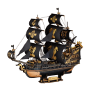 ROKR Hippocampe 47 × 18 × 39 cm 3D kit en bois de voilier 603 pièces Modèle élégant avec trois mâts et voiles en toile sans colle 3
