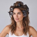 Rola de păr autocolantă fără încălzire Set 24 buc cu agrafe Rola din plastic ușoară pentru volum și bucle 6