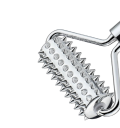 Rolador de massagem facial em metal com pontas Rolador pontiagudo para contornos do rosto 12 x 5,27 cm 3