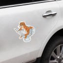 Rolig kattbil klistermärke B471 4