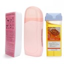 Roll-On Wax Heater Set 40 W 100–240 V Electric Hair Removal Waxing Device with Wax and 100 Depilatory Strips Complete Hair Removal Kit 6