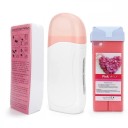 Roll-on wax heater set 40 W 100–240 V Elektromos gyantázó készülék gyantával és 100 gyantázó csíkkal Teljes szőrtelenítő készlet 4