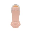 Roller facial absorvente de gordura para o rosto Bola de massagem em pedra vulcânica absorvente de gordura do rosto Rolinho contra brilho facial em forma de pata de gato 7,5 x 3 cm 4