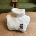 Rollkragenpullover für Kinder mit Bär 7