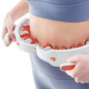 Rolo de massagem anticelulite Acessório de massagem para relaxamento muscular Aparelho de massagem para celulite com pega removível para massagem no pescoço, braços e pernas Rolo para massagem profunda dos músculos 27,8 x 24,8 cm 4