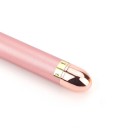 Rolo de massagem vibratório para o rosto a pilhas AA à prova de água Rolo vibratório para tonificação e afinação do rosto Acessório de massagem vibratório para lifting facial Aparelho de massagem anti-rugas em forma de T 14 x 3,2 cm 2