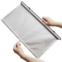 Rolovací clona proti slunci do auta Stínicí roletka s pouzdrem a přísavkami Stříbrný vzorovaný povrch Rychlé vytažení přes okno 10