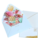 Romantic 3D Floral Greeting Card with Envelope and Postcard Pop-Up Congratulations Card Colourful Flowers Creative Gift Card Birthdays Christmas Weddings Anniversaries 1