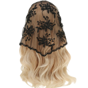 Romantic Lace Scarf 130 x 45 cm Triangular Scarf for Head and Neck Floral Hairband Lightweight Compact Accessory Four Seasons 4