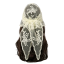 Romantic Lace Scarf 130 x 45 cm Triangular Scarf for Head and Neck Floral Hairband Lightweight Compact Accessory Four Seasons 5