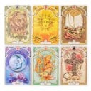 Romantikus Lenormand tarotkárty 37 db szecessziós virágmintákkal 10,2 x 7,2 cm papíralapú színes kárty a jósláshoz és értelmezéshez 6