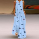 Romantische zomer maxi-jurk 4