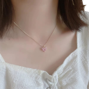 Romantisches Herzset Ohrringe und Halskette aus Edelstahl und Zinklegierung Elegante Y2K Partyschmuck für Frauen 6