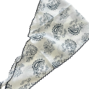 Romantisk 90 x 29 cm blommig triangulär halsduk för kvinnor Sommar hårinpackning Huvudband Hårband Halsdukar för kvinnor Fyra årstider 3