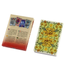 Romantyczne karty tarota Lenormand 37 sztuk secesyjne kwiatowe motywy 10,2 x 7,2 cm papierowe kolorowe karty do wróżenia i interpretacji 2