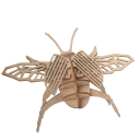 Rompecabezas 3D de madera de escarabajo, kit de bricolaje, juguete para ensamblar a mano, decoración natural, regalo para niños, adolescentes 2