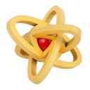 Rompicapo di legno con pallina 1