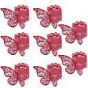 Rond de serviette en papier avec papillon 50 pcs 2