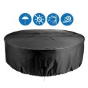 Ronde beschermhoes 204 × 60 cm Tuinmeubelen Waterdichte hoes tegen regen sneeuw stof en zon Sterke bescherming met trekkoord 4