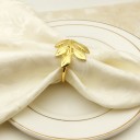 Ronds de serviette avec feuilles 6 pcs 3