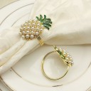 Ronds de serviette décoratifs avec ananas 6 pcs 6