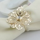 Ronds de serviette décoratifs avec fleur 12 pcs 2