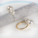 Ronds de serviette décoratifs avec perles 12 pcs 1
