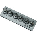 Rörformad väckarklocka med färgglada lampor 169 x 53 x 578 mm Modern design med 6 väckningar och möjlighet att välja urtavla 7