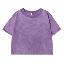 Rosa damkort t-shirt med kort ärm, streetwear-stil, bekväm passform, bomullsmaterial, sommarmode, vardagskläder 8