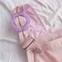 Rosa haklappsbyxor för kvinnor 4