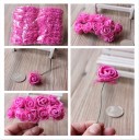 Rosas decorativas em espuma 144 unidades J3280 7