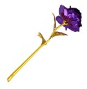 Rose décorative dorée dans une boîte cadeau J854 9