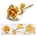 Rose décorative dorée dans une boîte cadeau J854 2