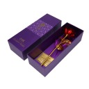 Rose décorative dorée dans une boîte cadeau J854 4
