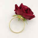 Roseformede servietringe 6 stk. 2