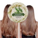Rosmarin Shampoo-Seife für Haare 60 g 5,8 × 5,8 × 2,1 cm Nährende regenerierende Pflege für feines und brüchiges Haar 3