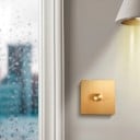 Rotary Wall Speed Switch in Retro Style, 86 × 86 mm, Brushed Stainless Steel, Gold, for Home and Commercial Spaces 3