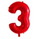 Roter Geburtstagsballon mit einer Zahl von 80 cm 4