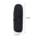 Roterende lommelygteetui 15 x 5,5 cm 360° rotation Universal bælteholder Holdbart materiale Udendørs Vandring Taktisk brug Sikker pasform 6