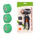 Roubauksen sakset kolmella terällä ja kolmella varrenauhalla Roubauksen sarja Sakset 21 x 12 cm SK5-terät Musta Hedelmätuille ja pensaille 1