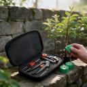 Roubovací nůžky v pouzdře se 3 roubovacími páskami náhradním nožem a šroubovákem Roubovací sada 21 x 12 cm Ocel SK5 Pro ovocné stromy 5