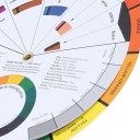 Roue de mélange colorée 14 cm 1 pièce Cercle de couleur professionnel avec nuances de tons et valeurs pour peinture dessin tatouage design 4