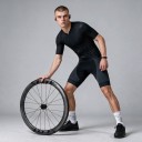 Roues en carbone ELITEWHEELS ENT 2.0 Profondeur 5,5 cm Axe 12 x 100 mm et 12 x 142 mm Shimano HG Center Lock Grise et noire Pour vélo de route 4