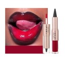 Rouge à lèvres mat 2 en 1 3,5 g et gloss repulpant 2,5 g Gloss incolore non collant Effet volumisant Deux étapes de maquillage des lèvres 4